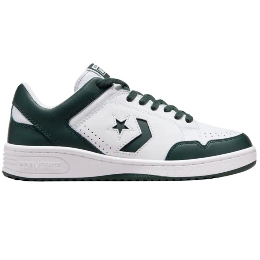 Converse Weapon Low 'White Deep Emerald' Mens Sz 10.5 A12519C GREEN SNEAKERS